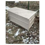 Plastic outdoor storage box 36”