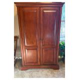 Computer Armoire 67h x 43w x 21.5d  Fully open depth is 48"