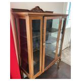 Antique China hutch with skeleton key