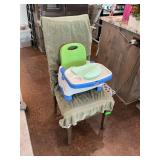 Dining Room Chair with Booster Seat High Chair