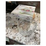 Cake Decorating Turntable, Cake Plate & Glass Bowl
