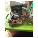 Assorted Christmas Village Buildings