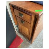 Oak Drop Leaf Table with Drawers