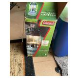Coleman dual fuel lantern and small igloo cooler