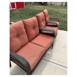 Three piece outdoor wicker set