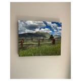 Mountain landscape canvas picture 20x16