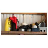 Miscellaneous tools and weed killer