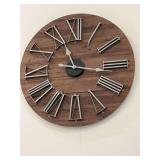 Large Wooden Wall Clock