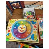 Clock Puzzle, State Puzzle & Learn to Walk Toy