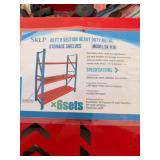 SKLP Heavy Duty Metal Storage Shelves, 40 Foot 6 Section, Model SK-HJ6