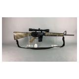 Bushmaster  223/5.56 cal  XM15-E2S semi auto rifle  SN# L318592  Tasco World Class 3-9x40 scope, Nylon sling