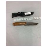 9' Knife w/wood handle and sheath