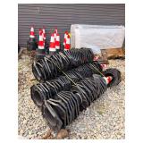 Safety Traffic Cones IRSTC (Set of 250) - 2025 - these are more red than orange they fade easy in the weather and the paper wrap falls off ease still good structural cones just not designed for heavy 