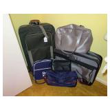 Collection of Assorted Travel Luggage and Bags
