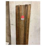 7 Vintage yard sticks