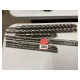 10 SDS masonry drill bits, 9 new and 1 used, by Dewalt