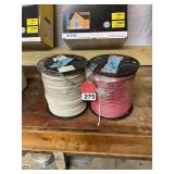 1 - 500 foot roll of #10 THHN stranded wire and 1 - 500 foot roll of #10 THHN stranded wire, both new rolls