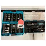 2 New Makita tool sets with cases