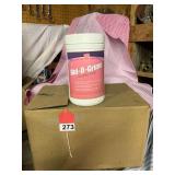 1 case of 6 tubs of Rid O Grime wipes
