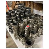 120 Fernco couplings sizes 1-1/2 inch through 6 inch, all like new, also 95 shielded couplings 1-1/2 inch to 4 inch all like new with clamps
