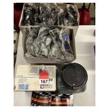 6 dozen safety glasses, clear and smoke, and 400 pair of new ear plugs