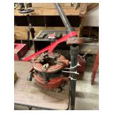 1 Ridgid 2-1/2 thru 4 inch geared threader, Model 4PJ, almost new teeth, with Ridgid Flex drive shaft