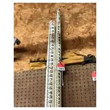 2 fiberglass grade sticks, both 25 feet, 1 in 10ths and 1 in inches