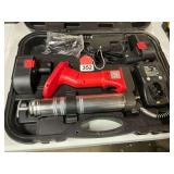 New Lincoln battery powered grease gun with case, never used