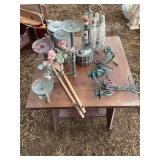 24” rotating table great for games, coffee pot & candleholders