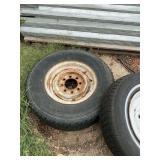 Trailer, tires, and wheels