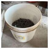Bucket of half inch romex staples