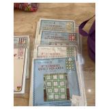 Embroidery patterns and supplies