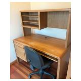 Wooden desk with chair