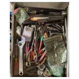 Drawer of pliers, files and other assorted items