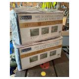 Two new sets of 10 Egyptian cotton towel sets in. Navy blue.