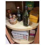 Recipe boxes, vintage Velveeta box and spice stack spice organizer