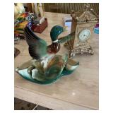 Decorative clock and duck decor