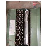 Industrial tools- 23 piece socket set