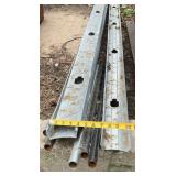 Round metal tubing, and metal studs