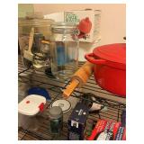 Miscellaneous storage containers Reynolds wrap, garlic roaster & more