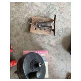 Drain snake and metal brake