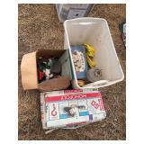 Poker chips, rummy, Legos, and other assorted board games