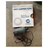 Soft copper tubing, and water pump