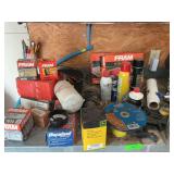 Oil filters, fuel filters, air filters, welding helmet, and more