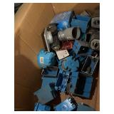 Large lot of electrical items, face plates, switches, and more