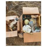 Assorted kitchen decor items
