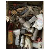 Drawer of assorted items, including air wrenches more