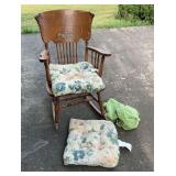 Wooden rocking chair