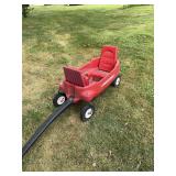 Plastic radio flyer wagon two seater