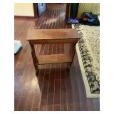 Wooden side table rack